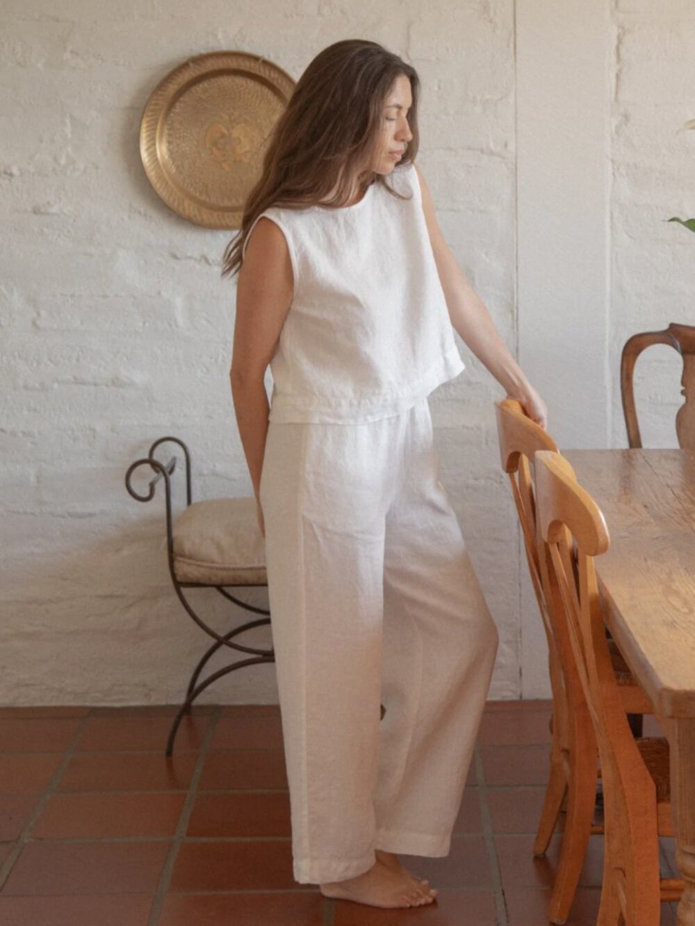 Gillian Stevens Finley Linen Pants - new